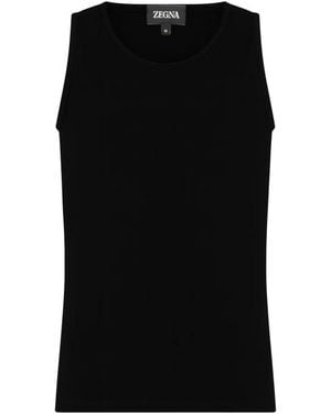 ZEGNA Sleeveless Tops - Noir