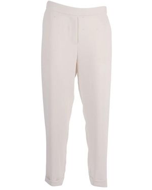 P.A.R.O.S.H. Broeken ,Wit ,Polyester Pantalone - Naturel