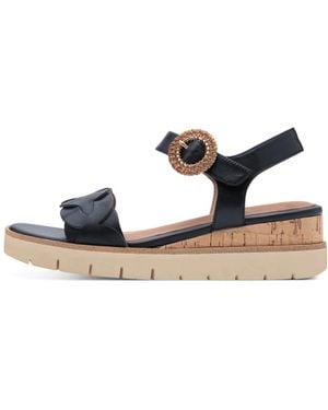 Tamaris Plateau-Sandalette - Blau