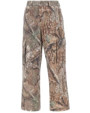 Represent Wide Trousers - Natural
