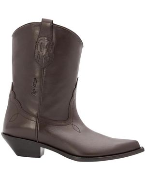 Sonora Boots Schoenen ,Bruin ,Leer Frisco Enkellaarsjes
