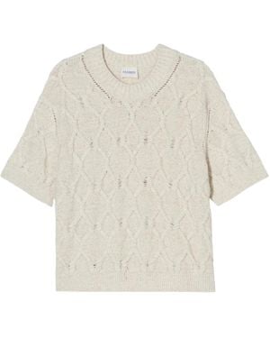 Closed Round-Neck Knitwear - White
