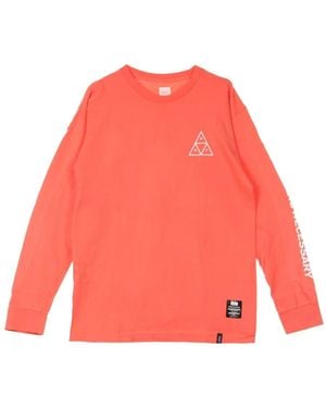 Huf Long Sleeve T-Shirts - Pink