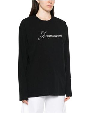 Jacquemus Langarm-T-Shirt - Schwarz