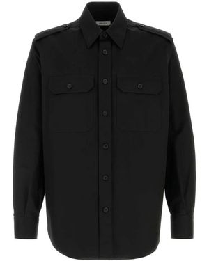 McQueen Schwarzes Casual Hemd Für Männer