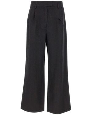 JC Sophie Wide Trousers - Negro