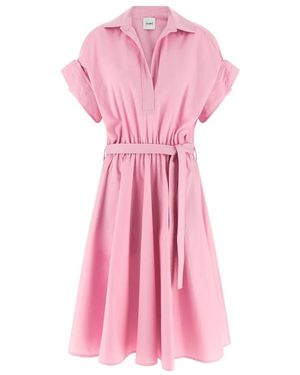 Nude Midi Dresses - Pink