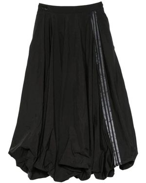 Y-3 Rokken ,Zwart ,Nylon Gradient 3-Stripes Nylon Balloon Rok