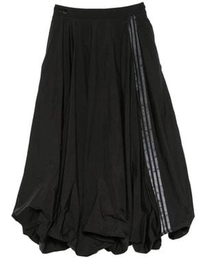 Y-3 Rokken ,Zwart ,Nylon Gradient 3-Stripes Nylon Balloon Rok