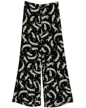 forte_forte Wide Trousers - Negro