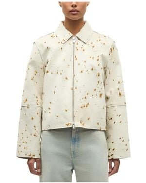 Samsøe & Samsøe Leather Jackets - Neutro