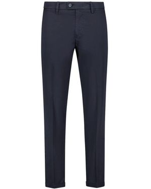Re-hash Chinos mit umschlag am saum - Blau