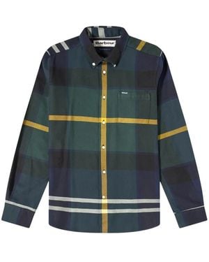 Barbour Overhemden ,Veelkleurig ,Katoen Dunoon Shirt - Blauw