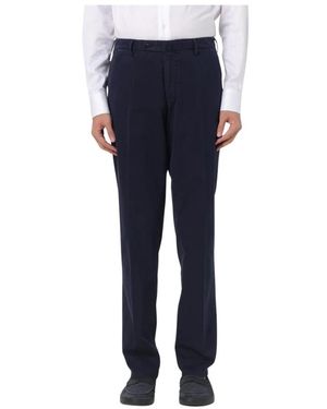 Luigi Bianchi Straight Trousers - Blu
