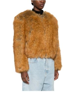 Stand Studio Jassen ,Bruin ,Polyester Karly Jacket - Oranje