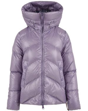 AFTER LABEL Lila mäntel mit hochgeschlossenem kragen und seitentaschen
