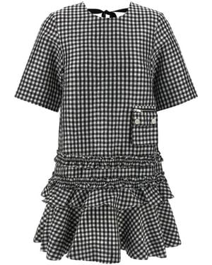 Ganni Short Dresses - Black