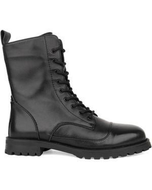 Linda Baumann Lace-Up Boots - Black