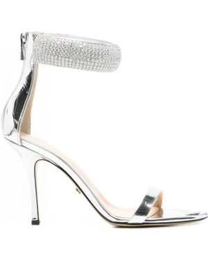 Mach & Mach High Heel Sandals - White