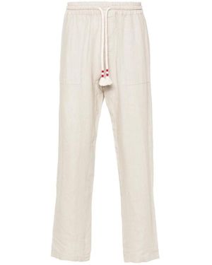 MC2 Saint Barth Straight Trousers - Natural