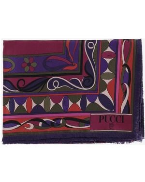 PUCCI Silky Scarves - Morado