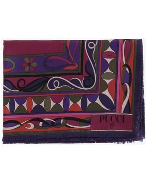 PUCCI Silky Scarves - Morado