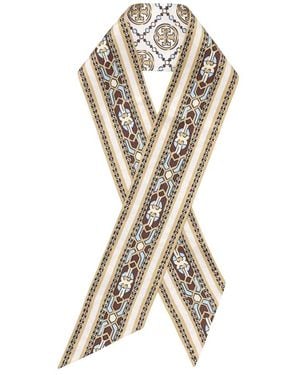 Tory Burch Seidenschal - Mettallic
