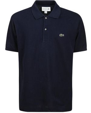 Lacoste Blau Baumwoll-Poloshirt Mit Logo