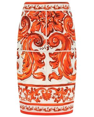 Dolce & Gabbana Midi Skirts - Orange