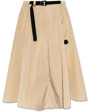 Moncler Midi Skirts - Natural
