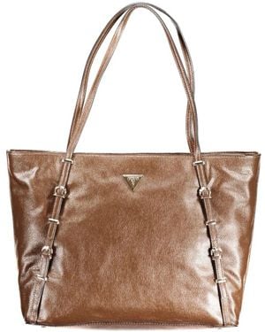 Guess Borsa a tracolla marrone con chiusura a zip