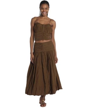 Scarlett Poppies Midi Skirts - Marrón