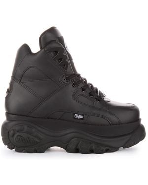 Buffalo Lace-Up Boots - Black