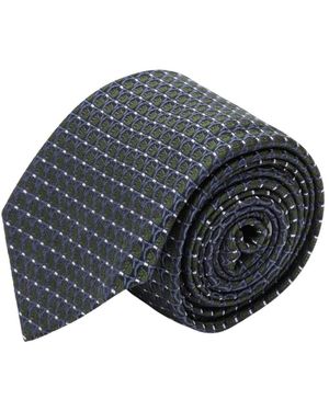 Ferragamo Cravatta Jacquard Pegasus Krawatte - Grau