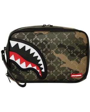 Sprayground Pattern Over Camo Pouch - Grün