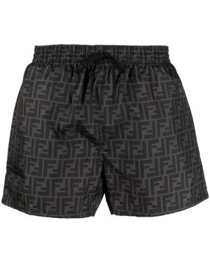 Fendi Badmode ,Zwart ,Boxer Mare Modieuze Zwemkleding