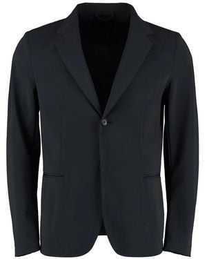 THE (Alphabet) Klassieke Single-Breasted Jas - Zwart