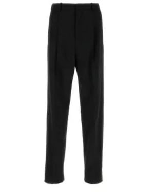 Saint Laurent Tuxedo High-Waisted Broek - Zwart
