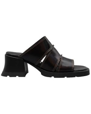 Miista Heeled Mules - Noir