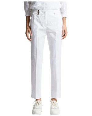 Peserico Straight Trousers - Blanco