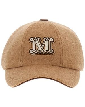 Max Mara Cappello Da Baseball Fedora - Natur