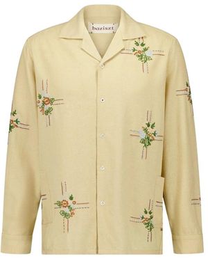 BAZISZT Luxe Zijden Shirt - Naturel