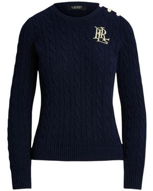 Ralph Lauren Round-Neck Knitwear - Bleu