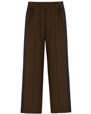 LADNERI Wide Trousers - Marron