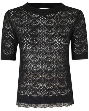 Ermanno Scervino Round-Neck Knitwear - Black