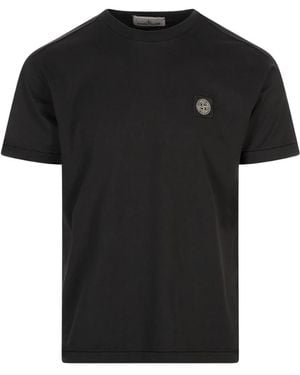Stone Island Schwarze Baumwolle Herrenmode