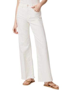 PAIGE Broeken ,Wit ,Denim Wijde Pijp Hoge Taille Jeans
