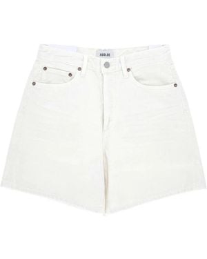 Agolde Korte Broeken ,Wit ,Katoen Dame Short