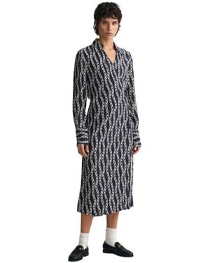 GANT Dresses > Day Dresses > Midi Dresses - Zwart