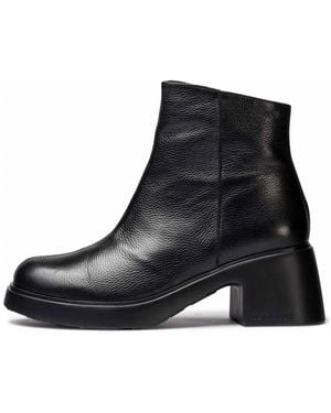 Wonders Heeled Boots - Black